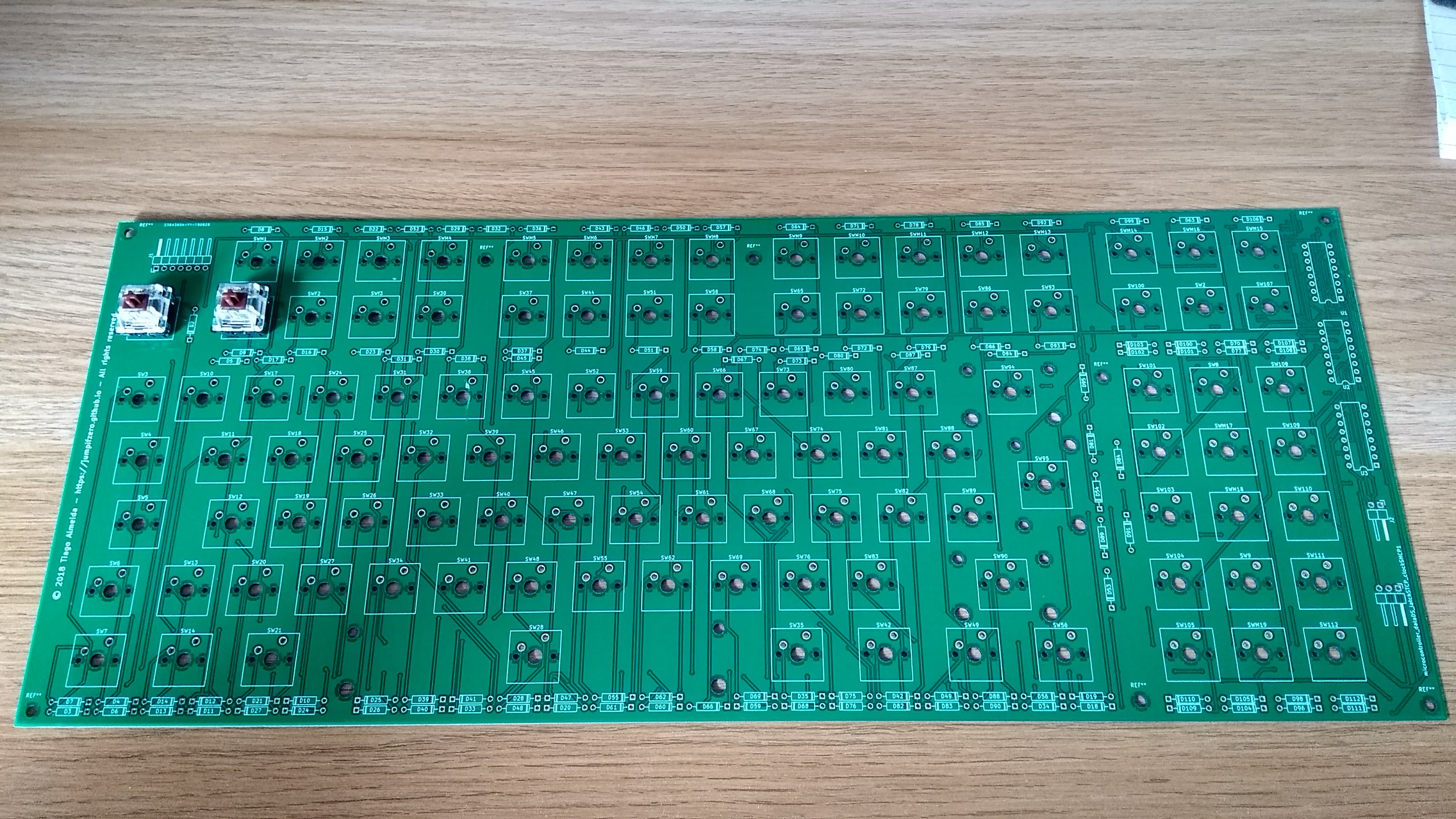 PCB with 2 switches